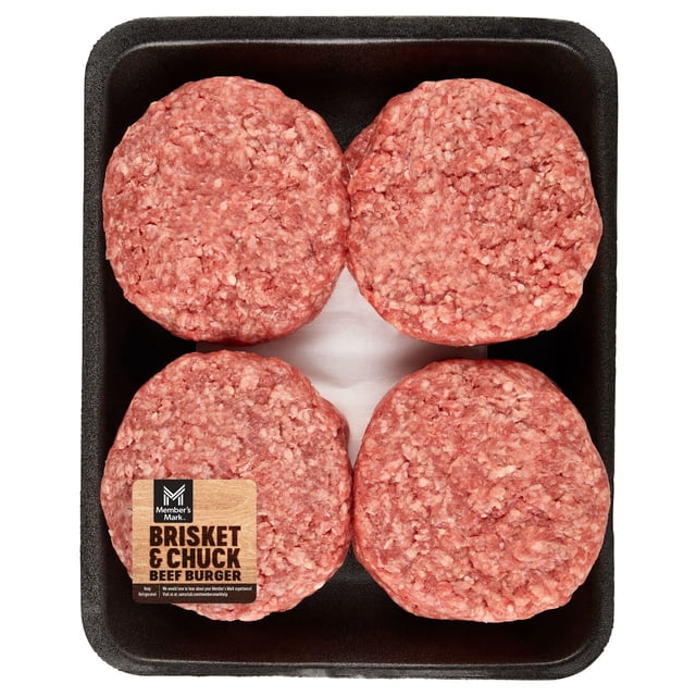 Member's Mark Brisket and Chuck Steak Burgers, priced per pound