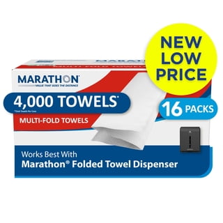 Marathon Multifold 1-Ply White Paper Towels 16 pks., 250 towels/pk