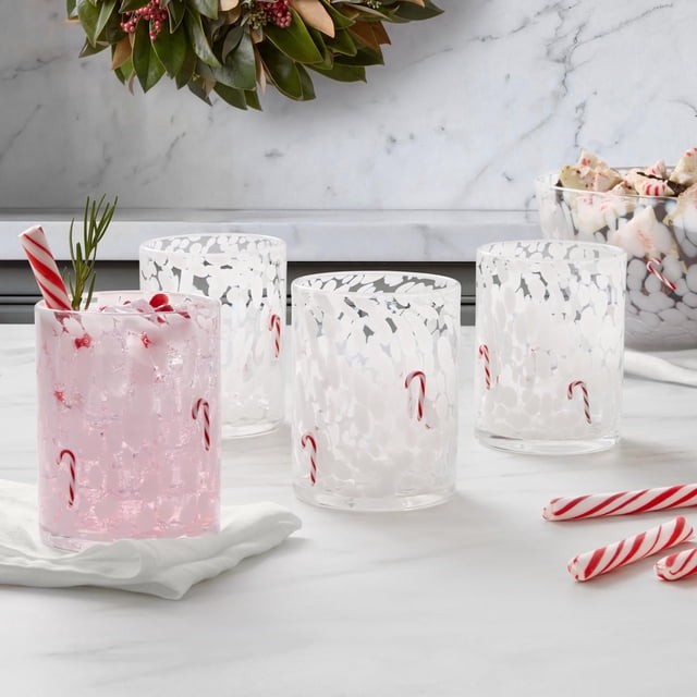 Member's Mark Holiday Icon Glass Drinkware, Set of 4