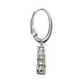 thumbnail image 3 of Swarovski Round Cut White Crystal Stilla Attract Hoop Earrings, 3 of 5