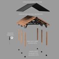 thumbnail image 10 of Range Cedar and Steel Gazebo with Lofted Roof and PowerPort, 10 of 10