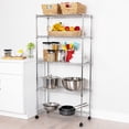 thumbnail image 5 of Seville Classics 5-Tier Steel Wire Shelving, 30" x 14" x 60" H, 5 of 9