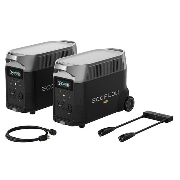 7200-Watt EcoFlow Whole-Home Backup Solution with 2 pcs DELTA Pros