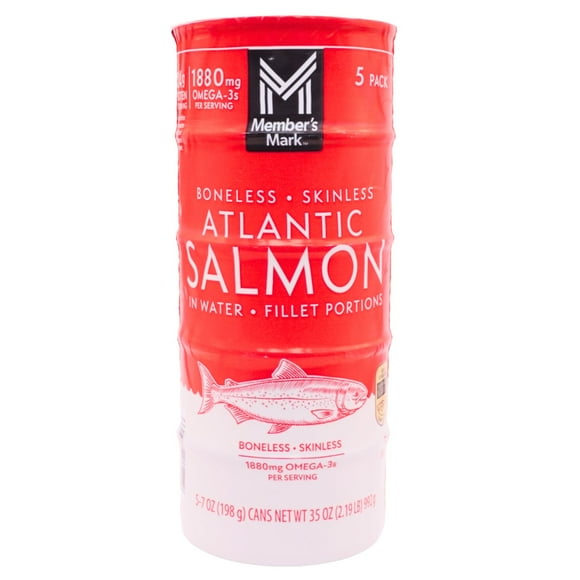 Member's Mark Canned Atlantic Salmon, 7 oz., 5 pk.
