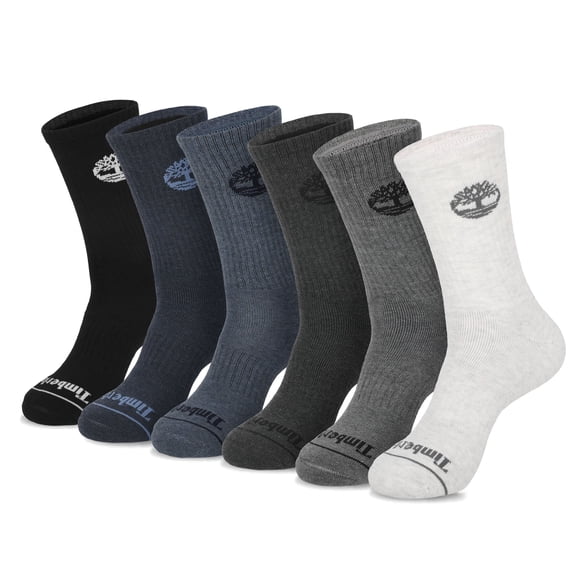 Timberland 6-Pack Performance Crew Sock Oatmeal Multi Pack