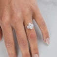 thumbnail image 11 of 2.46 CT.T.W. Moval & Half Moon Cut Lab Created Diamond Ring in 18K Gold, 11 of 13