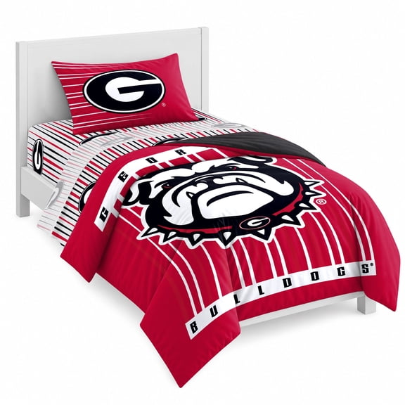 Logo Brands Georgia Bulldogs Bed-In-A-Bag Set