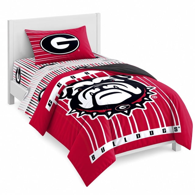 Logo Brands Georgia Bulldogs Bed-In-A-Bag Set