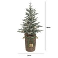 thumbnail image 3 of Member's Mark 48" Pre-Lit Flocked Topiary in Woven Basket, 3 of 5