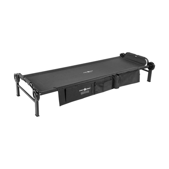 Large Disc-O-Bed Single Cot with Side Organizer