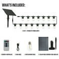 thumbnail image 4 of Westinghouse 36' Solar Powered LED Vintage White String Light Set, 15 Bulbs with Remote Control, 4 of 6