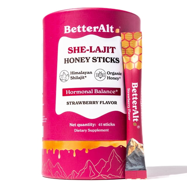BetterAlt Shelajit Honey Sticks, 45 count