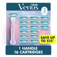 thumbnail image 1 of Venus Original Smooth Women's Razor, 3 Blade, Handle + 16 Cartridges, 1 of 10