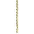 thumbnail image 2 of Curb Chain Necklace in Solid 14K Gold, 2 of 4