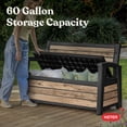 thumbnail image 10 of Keter Signature Collection 60 Gal. Resin Deck Box Storage Bench, 10 of 14