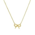 thumbnail image 1 of Bow Station Necklace in 14K Gold, 1 of 7