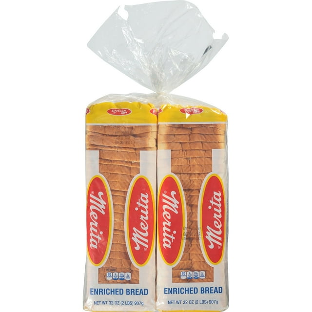 Merita Enriched Bread 32 oz., 2 pk.
