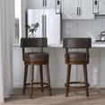 thumbnail image 7 of HH2 Home Lawton Wood Counter Height or Bar Height Swivel Stool, 7 of 13