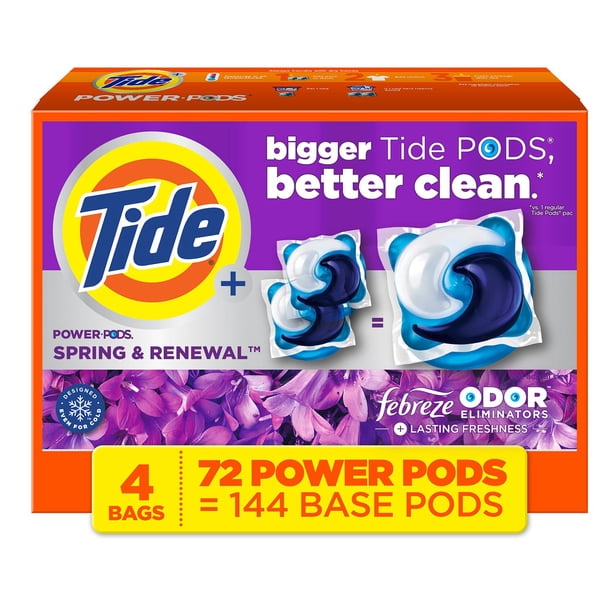 wholesale vapes Tide Power PODS with Febreze Laundry Detergent Pacs, Spring & Renewal, 72  ct