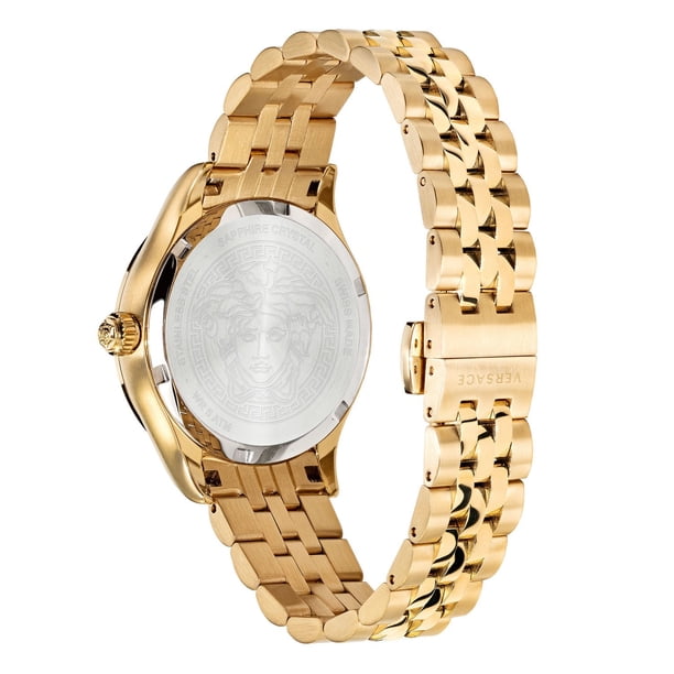 Versace Hellenyium Swiss Quartz Gold Bracelet Women display picture 1