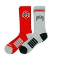 thumbnail image 2 of Ohio State Buckeyes Adult 2-Pack Crew Socks, 2 of 3