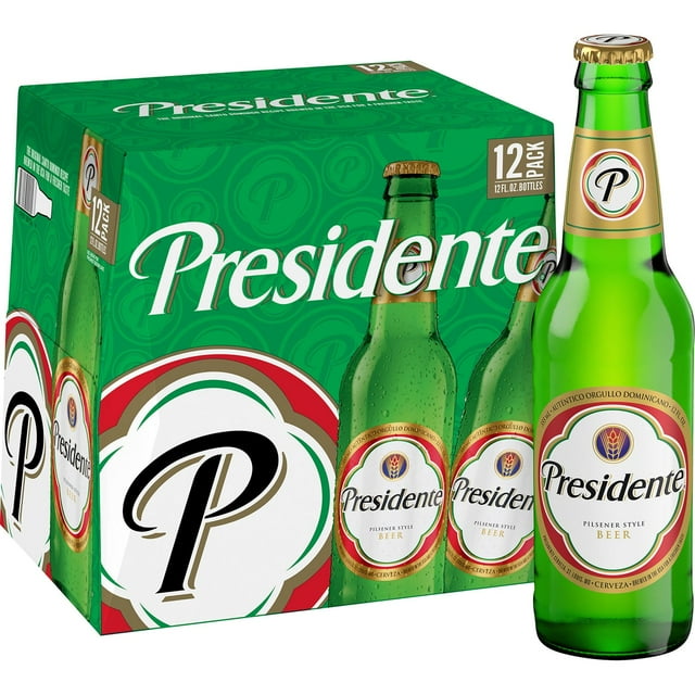 Presidente Pilsner Lager Beer, 12 fl. oz. bottle, 12 pk.