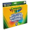 thumbnail image 2 of Crayola Washable Markers, Broad Point, Classic Colors, 12 Set, 2 of 5