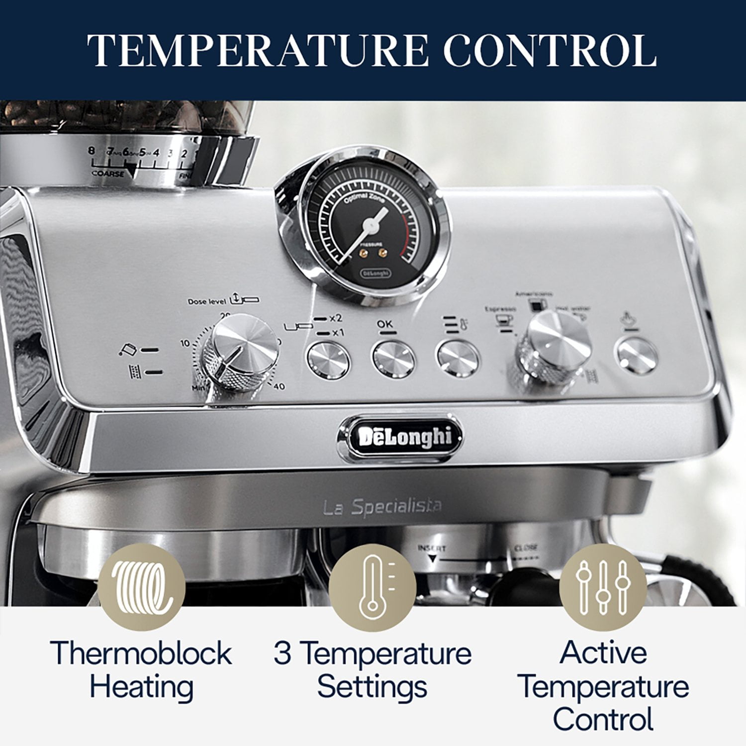 De'Longhi La Specialista Arte Stainless Steel Espresso Machine