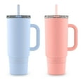 thumbnail image 1 of Ello Port 40-oz. Stainless Steel Tumbler with Handle, 2-Pack, Assorted Colors, 1 of 7