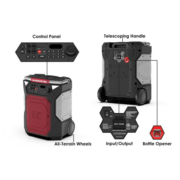 Monster Rockin Roller 360 Portable Indoor/Outdoor Bluetooth