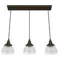 thumbnail image 9 of Hunter Cypress Grove Glass 3 Light Pendant Light Fixture, Round Cluster and Linear Cluster, 9 of 9