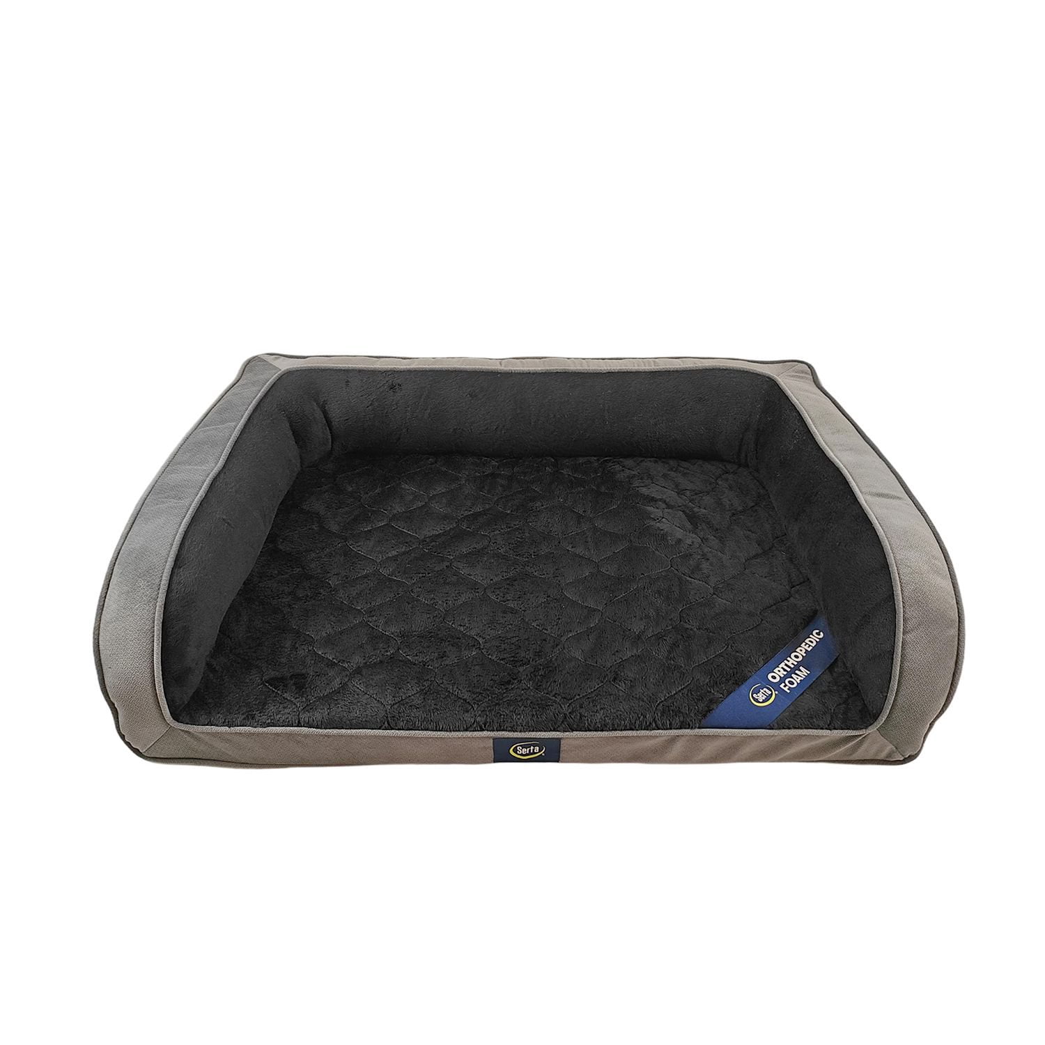 Serta Quilted Orthopedic Couch Cat & Dog Bed, Large, Choose your