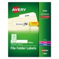 thumbnail image 1 of Avery Permanent TrueBlock File Folder Labels w/ Sure Feed Technology, White, 50 Sheets/Box, 1 of 7
