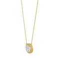 thumbnail image 4 of 0.50 C.T. TW Round Cut Beaded Bezel Diamond Necklace in 14K Gold, 4 of 8