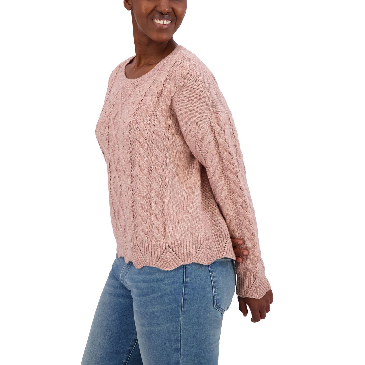 Lucky Brand Women's Cable Knit Sweater - Samsclub.com Lucky Brand Women's Cable Knit Sweater - Samsclub.com