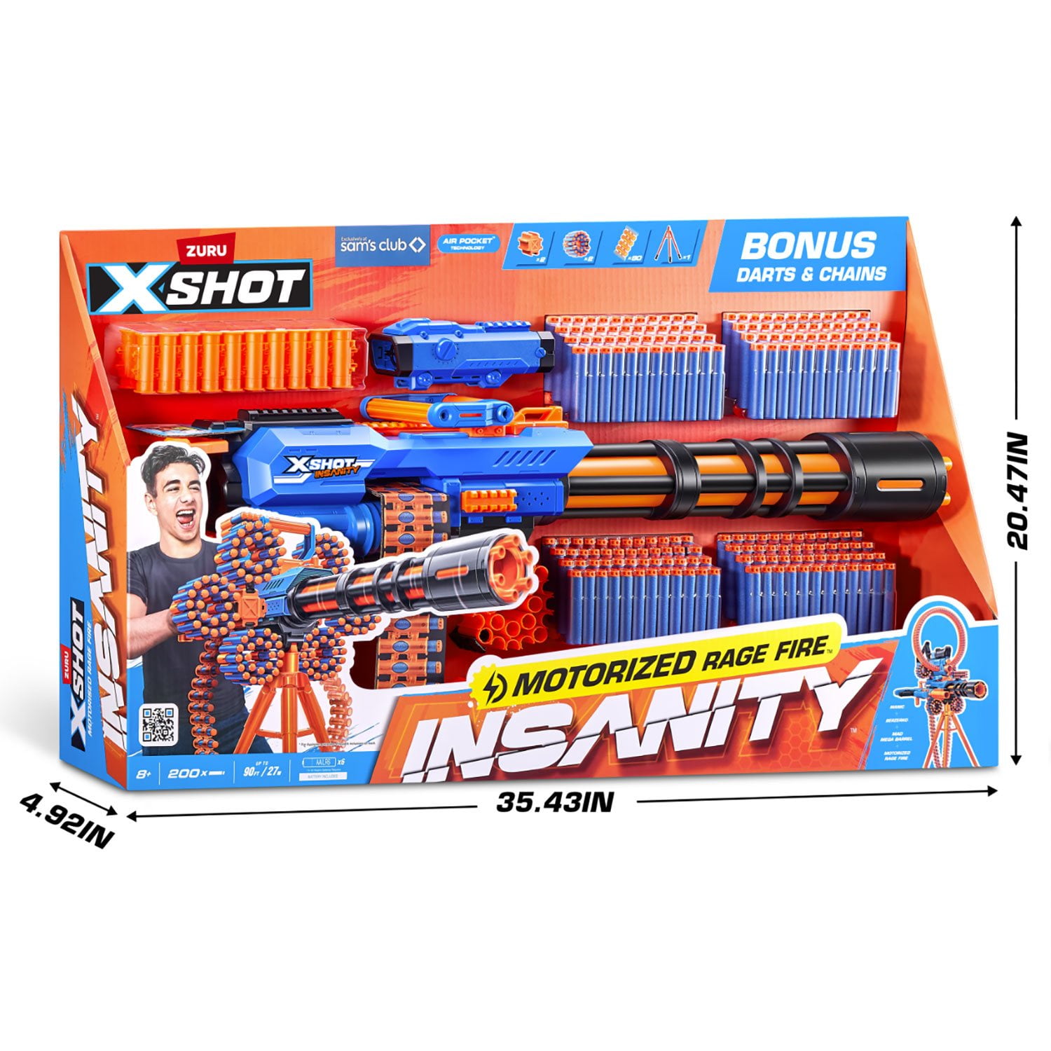 SHOT CALLERS LNGSHOT 新品未開封 20枚セット Zuru X-Shot Insanity Motorized Rage Fire Blaster - Samsclub.com