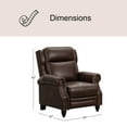 thumbnail image 4 of Pollenza Top-Grain Leather Recliner, 4 of 8