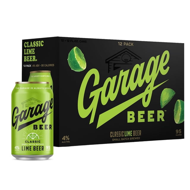 Garage Beer Lime Lager Beer, 12 fl. oz. can, 12 pk.