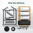 thumbnail image 8 of ZINUS Night Therapy Foam Callie Sling Accent Chair with Ottoman and Drink Table, 8 of 10