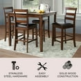 thumbnail image 2 of Sycamore Counter-Height Wood 5-Piece Dining Set, Brown, 2 of 3