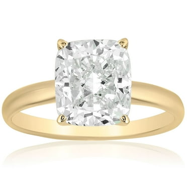 2.00 CT. T.W. Cushion Cut Diamond Solitaire Ring in 18K Gold