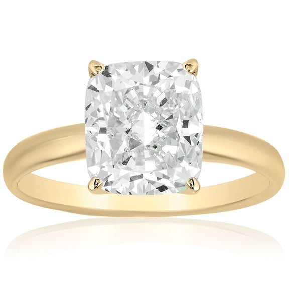 2.00 CT. T.W. Cushion Cut Diamond Solitaire Ring in 18K Gold