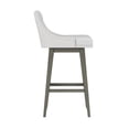 thumbnail image 8 of HH2 Home Upholstered Tapered Back Wood Adjustable Height Swivel Bar Stool, 8 of 19