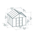 thumbnail image 4 of Palram - Canopia Aria Polycarbonate Greenhouse, 4 of 9