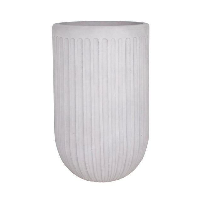 Grooved 25" Tall Planter