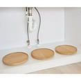 thumbnail image 5 of iDesign Set of 3 Natural Paulownia Wood Lazy Susan Turntables, 10.5" x 1.2" x 10.5”, 5 of 9