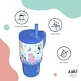thumbnail image 4 of Zak Designs 16oz Stainless Steel Double-Wall Tumbler for Kids with Straw, Assorted Sets, 4 of 7