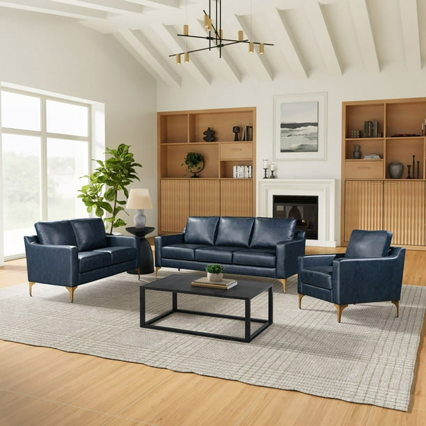 Serta Fleming Faux Leather Sofa - Samsclub.com