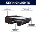 thumbnail image 4 of Stearns & Foster Burnell Queen Sofa Bed with 6" Mattress, 4 of 9