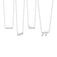 thumbnail image 8 of Sterling Silver and Diamond Identity Necklace, 8 of 8